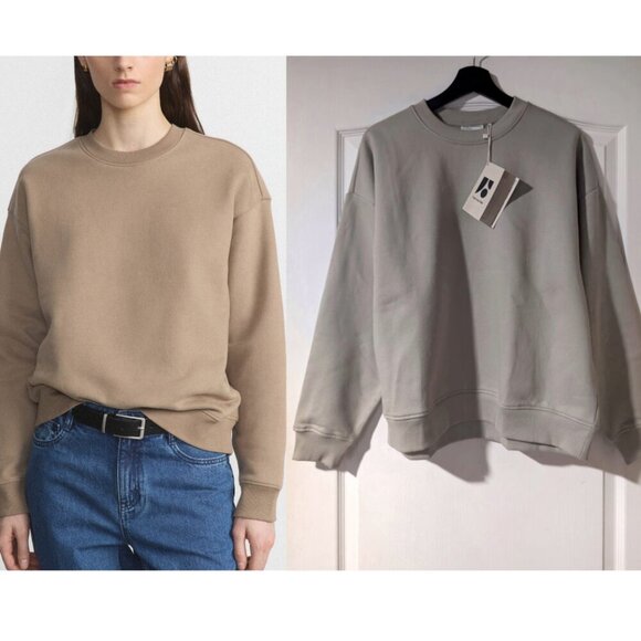 Frank and Oak | The Soft Crewneck Sweatshirt In Green - Picture 1 of 9
